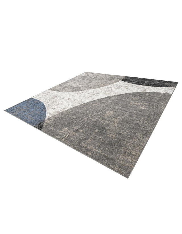 Multicolor 10' x 10' Norge Square Area Rug 100% Polypropylene Easy Clean Non Shed Stain Resistant Modern Carpet for Home Interior Design for Sale at Rug Engine