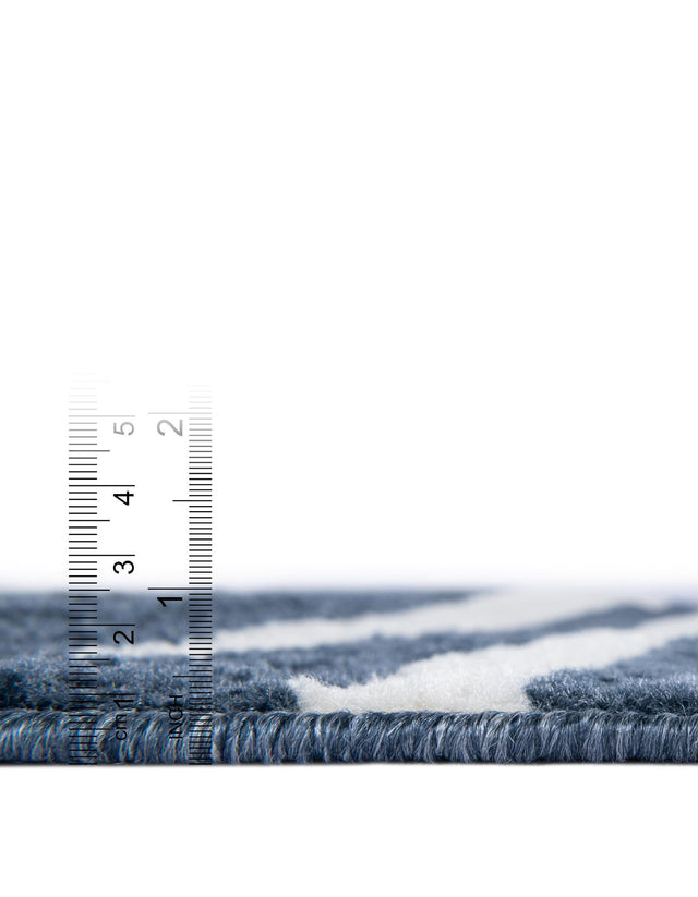 Blue 10' x 13' 1 Norge Rectangle Area Rug 100% Polypropylene Easy Clean Non Shed Stain Resistant Modern Carpet for Home Interior Design for Sale at Rug Engine