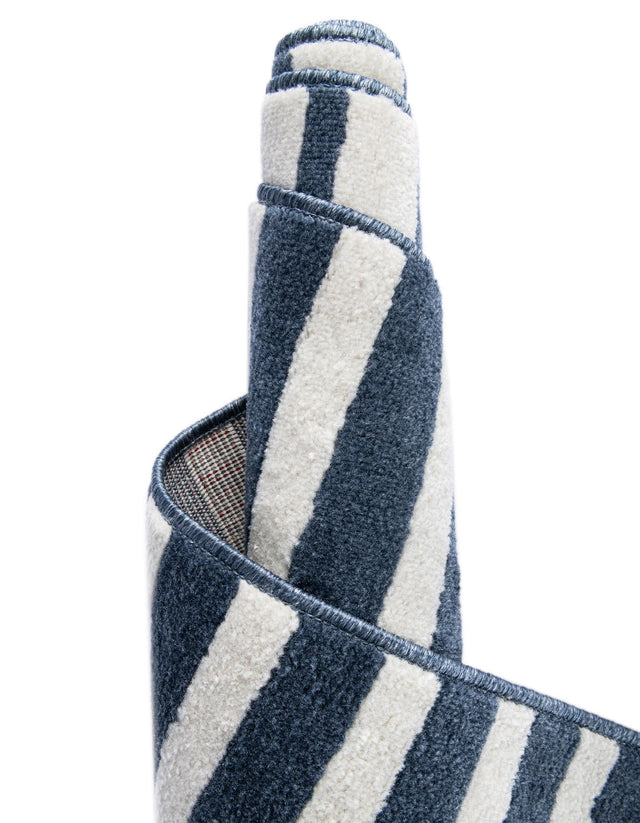 Blue 10' x 13' 1 Norge Rectangle Area Rug 100% Polypropylene Easy Clean Non Shed Stain Resistant Modern Carpet for Home Interior Design for Sale at Rug Engine