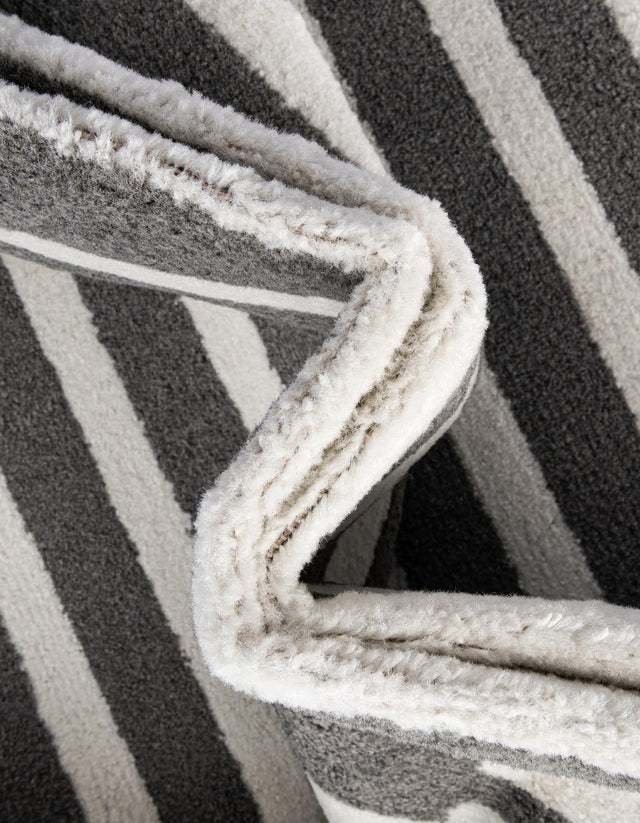 Gray 7' 10 x 7' 10 Norge Square Area Rug 100% Polypropylene Easy Clean Non Shed Stain Resistant Modern Carpet for Home Interior Design for Sale at Rug Engine