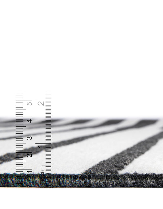 Black 2' 7 x 12' Norge Runner Area Rug 100% Polypropylene Easy Clean Non Shed Stain Resistant Modern Carpet for Home Interior Design for Sale at Rug Engine