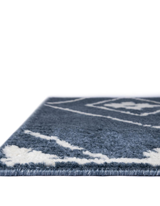 Blue 10' x 13' 1 Norge Rectangle Area Rug 100% Polypropylene Easy Clean Non Shed Stain Resistant Modern Carpet for Home Interior Design for Sale at Rug Engine
