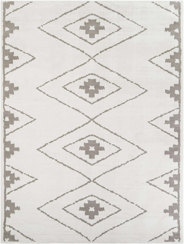Ivory 10' x 13' 1 Norge Rectangle Area Rug 100% Polypropylene Easy Clean Non Shed Stain Resistant Modern Carpet for Home Interior Design for Sale at Rug Engine