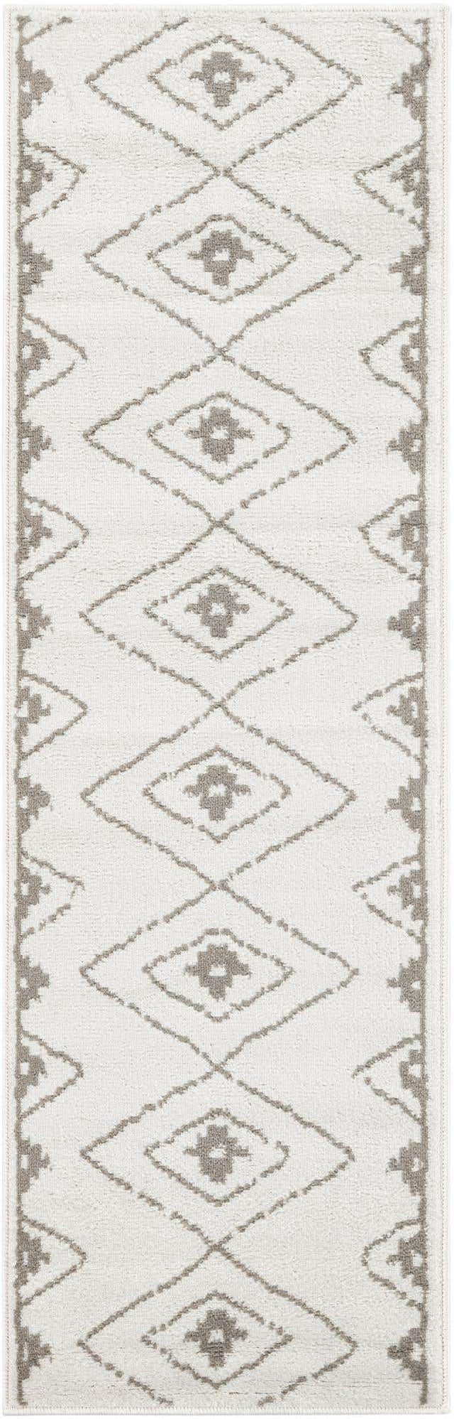 Ivory 2' x 6' 1 Norge Runner Area Rug 100% Polypropylene Easy Clean Non Shed Stain Resistant Modern Carpet for Home Interior Design for Sale at Rug Engine