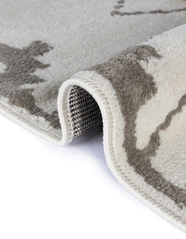 Ivory 10' x 10' Norge Square Area Rug 100% Polypropylene Easy Clean Non Shed Stain Resistant Modern Carpet for Home Interior Design for Sale at Rug Engine