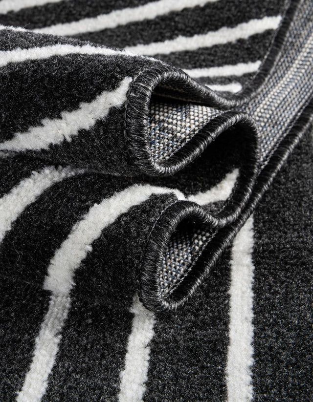 Black 2' x 3' 1 Norge Rectangle Area Rug 100% Polypropylene Easy Clean Non Shed Stain Resistant Modern Carpet for Home Interior Design for Sale at Rug Engine