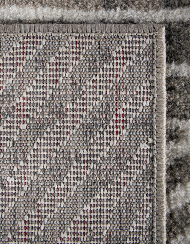 Gray 5' 1 x 8' Norge Rectangle Area Rug 100% Polypropylene Easy Clean Non Shed Stain Resistant Modern Carpet for Home Interior Design for Sale at Rug Engine
