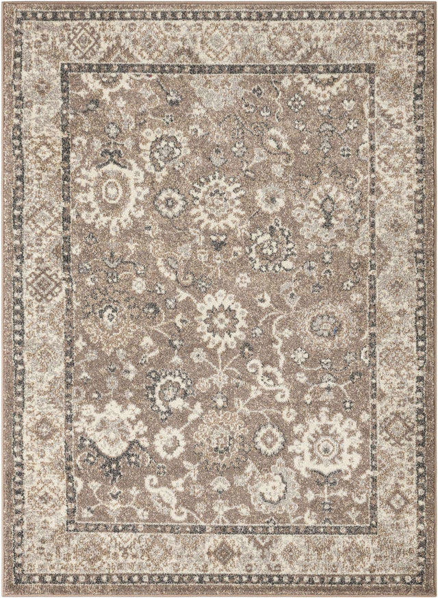 Beige Brown 5' 3 x 7' 1 Penrose Rectangle Area Rug