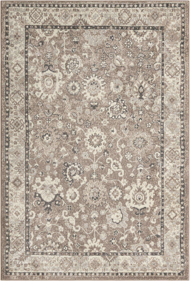 Beige Brown 6' 1 x 9' Penrose Rectangle Area Rug