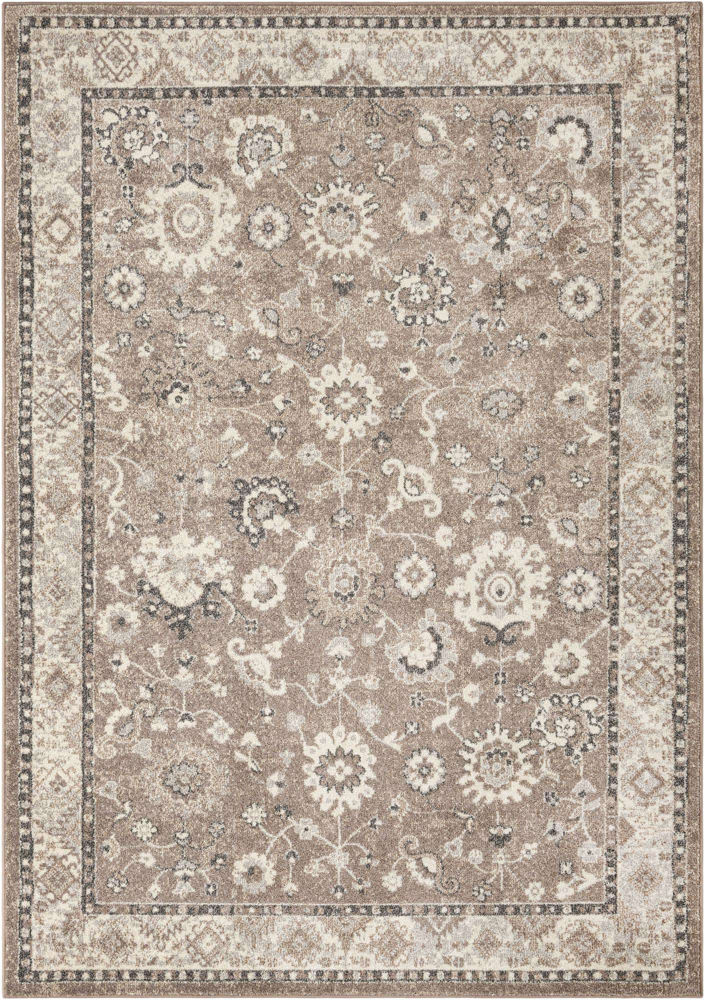 Beige Brown 7' 1 x 10' Penrose Rectangle Area Rug