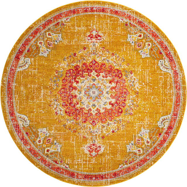 Gold 12' x 12' Penrose Round Area Rug