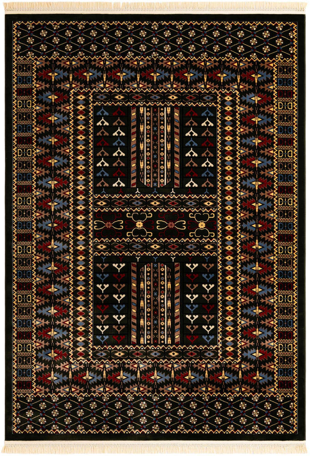 Dark Green 7' 1 x 10' Tekke Rectangle Area Rug Classic Traditional Vintage Design Carpet for Living Rooms, Dining, Bedrooms, Office Space for Sale at Rug Engine