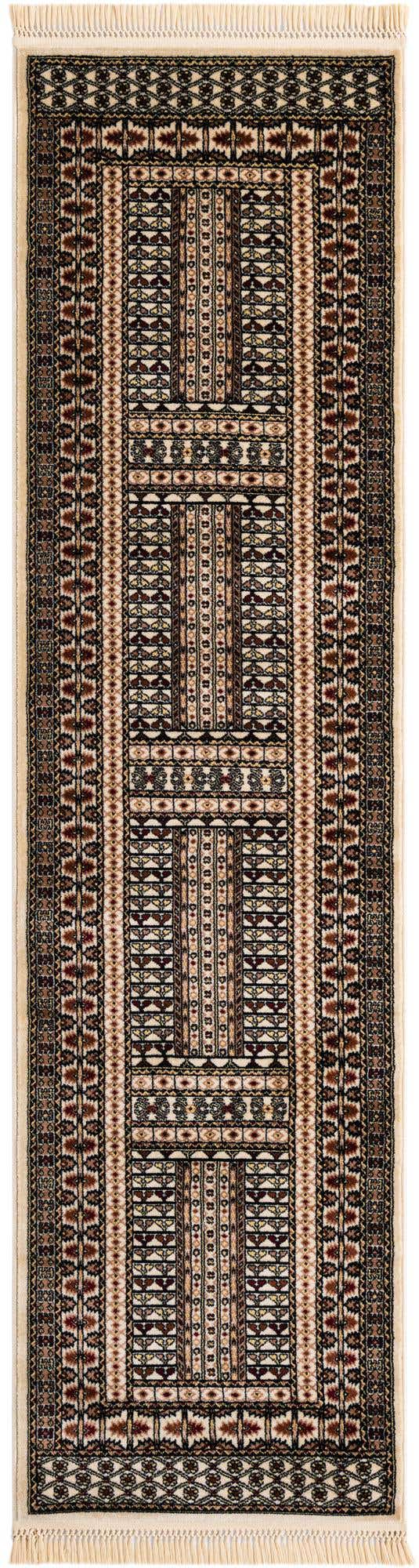 Beige 2' 7 x 10' Tekke Runner Area Rug Classic Traditional Vintage Design Carpet for Living Rooms, Dining, Bedrooms, Office Space for Sale at Rug Engine