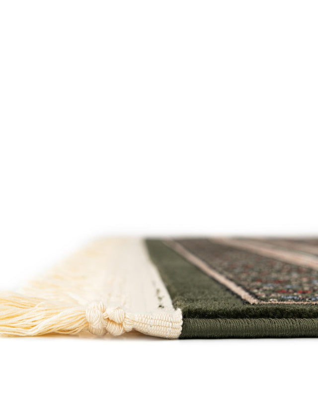 Dark Green 2' x 8' Tekke Runner Area Rug Classic Traditional Vintage Design Carpet for Living Rooms, Dining, Bedrooms, Office Space for Sale at Rug Engine