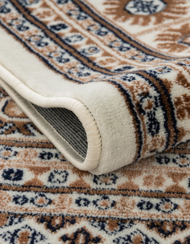 Ivory 5' 3 x 7' 1 Tekke Rectangle Area Rug Classic Traditional Vintage Design Carpet for Living Rooms, Dining, Bedrooms, Office Space for Sale at Rug Engine