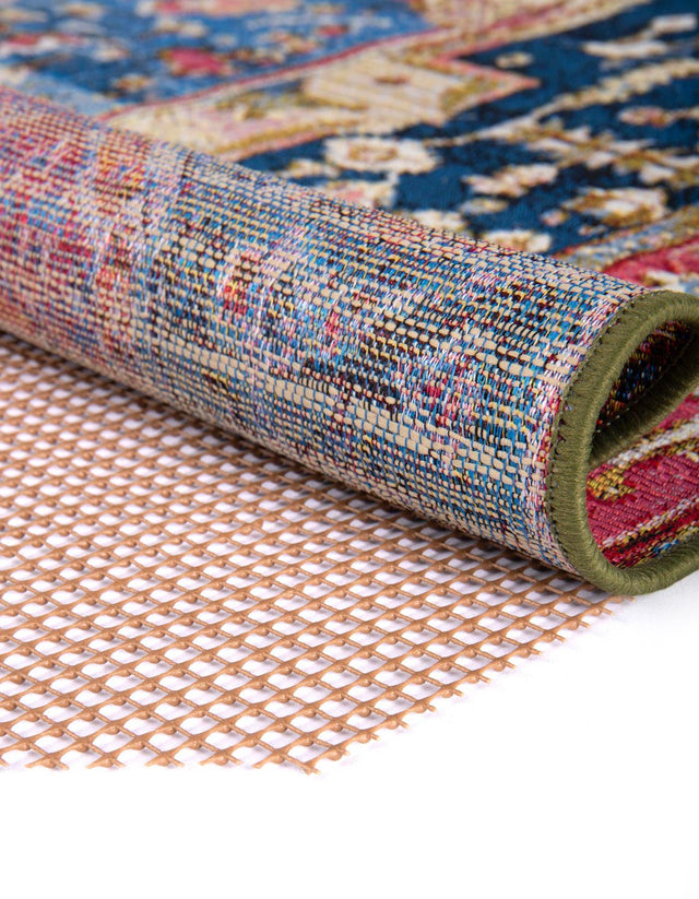 Brown 4' 11 x 4' 11 Outdoor Octagon Area Rug Pad Floor Protection Pad for Under Rugs & Carpet Weather Resistant for Patio, Deck, Terrace, Balcony, Porch