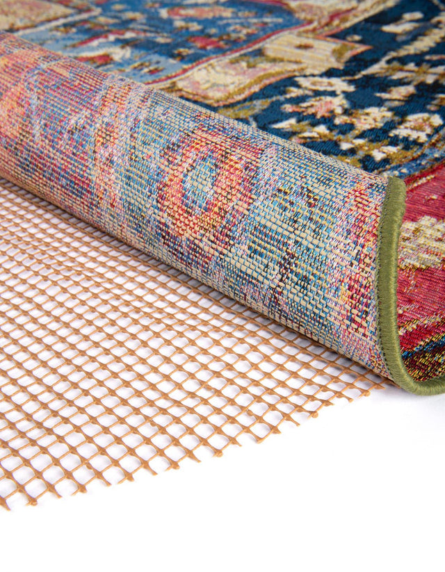 Brown 2' 11 x 2' 11 Outdoor Round Area Rug Pad Floor Protection Pad for Under Rugs & Carpet Weather Resistant for Patio, Deck, Terrace, Balcony, Porch