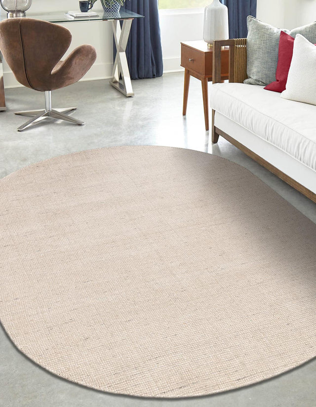 Vanilla Bean 2' x 3' 1 Jill Zarin English Manor Oval Area Rug 100% Premium Natural Wool Handwoven Carpet for Living Rooms, Office Space, Bedrooms, Dorms for Sale at Rug Engine
