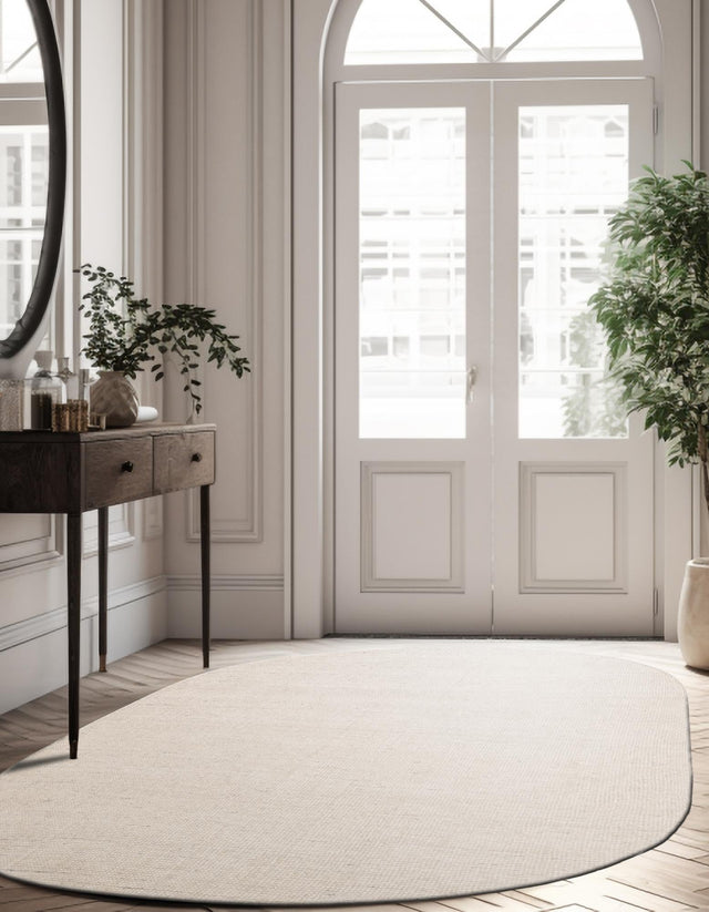 Vanilla Bean 2' x 3' 1 Jill Zarin English Manor Oval Area Rug 100% Premium Natural Wool Handwoven Carpet for Living Rooms, Office Space, Bedrooms, Dorms for Sale at Rug Engine