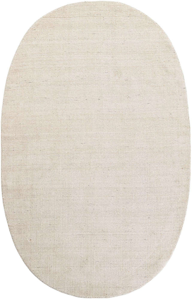Vanilla Bean 5' 1 x 8' Jill Zarin English Manor Oval Area Rug 100% Premium Natural Wool Handwoven Carpet for Living Rooms, Office Space, Bedrooms, Dorms for Sale at Rug Engine