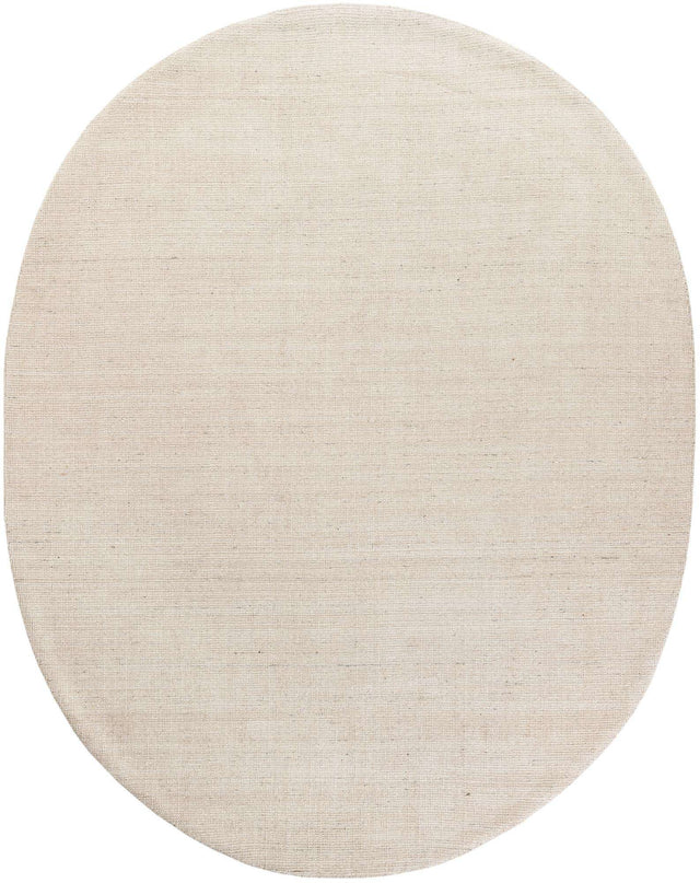 Vanilla Bean 7' 10 x 10' Jill Zarin English Manor Oval Area Rug 100% Premium Natural Wool Handwoven Carpet for Living Rooms, Office Space, Bedrooms, Dorms for Sale at Rug Engine