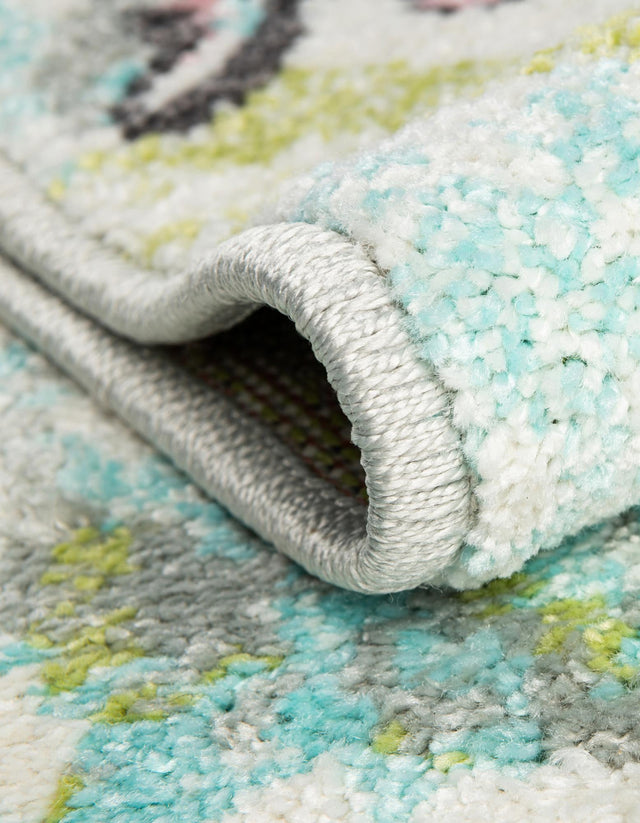 Multicolor 2' 2 x 6' 1 Whimsy Kids Runner Area Rug for Baby Nursery, Toddler Playroom, Bedrooms