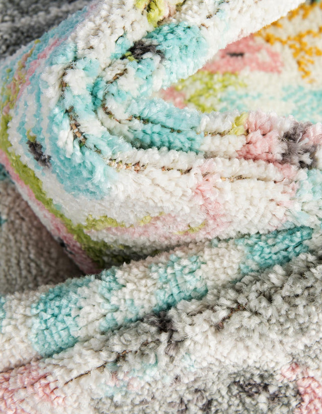 Multicolor 2' 2 x 6' 1 Whimsy Kids Runner Area Rug for Baby Nursery, Toddler Playroom, Bedrooms