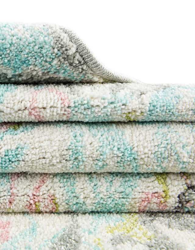 Multicolor 2' 2 x 6' 1 Whimsy Kids Runner Area Rug for Baby Nursery, Toddler Playroom, Bedrooms