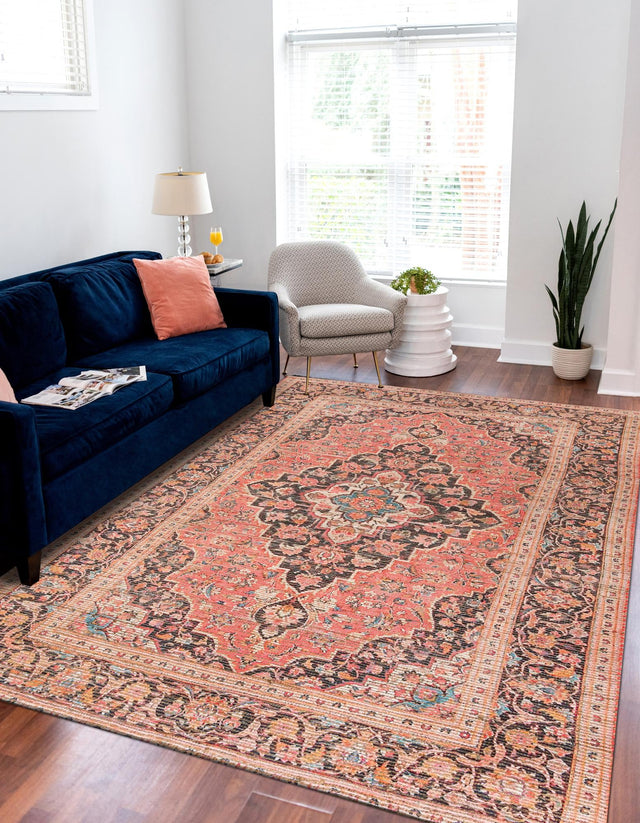 Red 9' x 12' Chenille Jute Rectangle Area Rug Vintage Distressed Boho All Natural Eco-Friendly Sustainable Carpet for Living Dining Office Dorm Rooms for Sale at Rug Engine