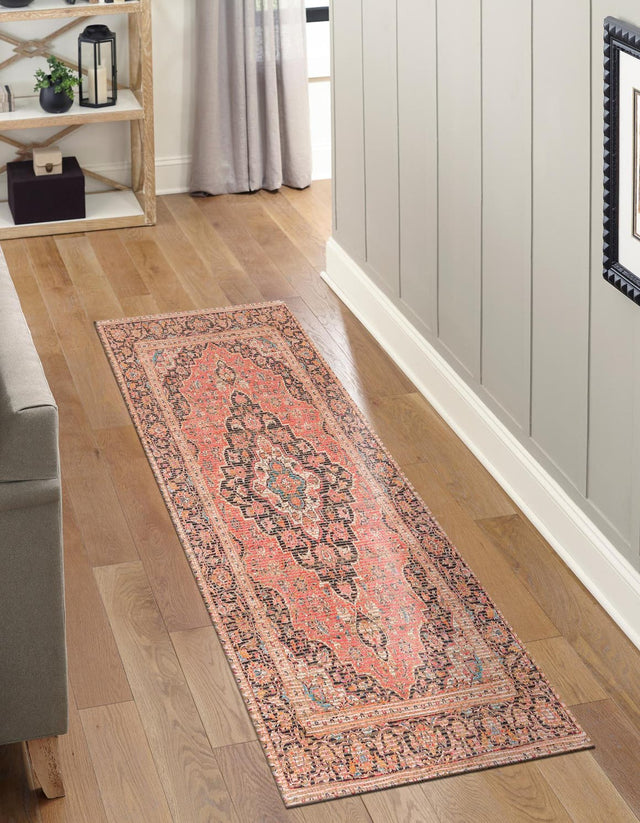 Red 2' 2 x 6' 1 Chenille Jute Runner Area Rug Vintage Distressed Boho All Natural Eco-Friendly Sustainable Carpet for Living Dining Office Dorm Rooms for Sale at Rug Engine