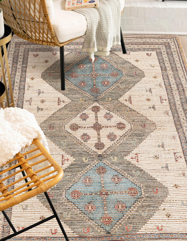 Beige 2' x 3' 1 Chenille Jute Rectangle Area Rug Vintage Distressed Boho All Natural Eco-Friendly Sustainable Carpet for Living Dining Office Dorm Rooms for Sale at Rug Engine