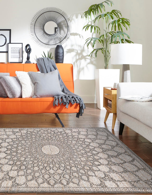 Charcoal and Ivory 2' x 3' 1 Chenille Jute Rectangle Area Rug Vintage Distressed Boho All Natural Eco-Friendly Sustainable Carpet for Living Dining Office Dorm Rooms for Sale at Rug Engine
