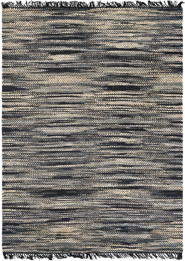 Navy Blue and Ivory 7' 1 x 10' Chunky Jute Rectangle Area Rug 100% All Natural Jute Sustainable Eco-Friendly Carpet Mat for Natural Interior Design Homes for Sale at Rug Engine