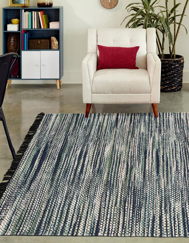 Green and Ivory 9' x 12' Chunky Jute Rectangle Area Rug 100% All Natural Jute Sustainable Eco-Friendly Carpet Mat for Natural Interior Design Homes for Sale at Rug Engine