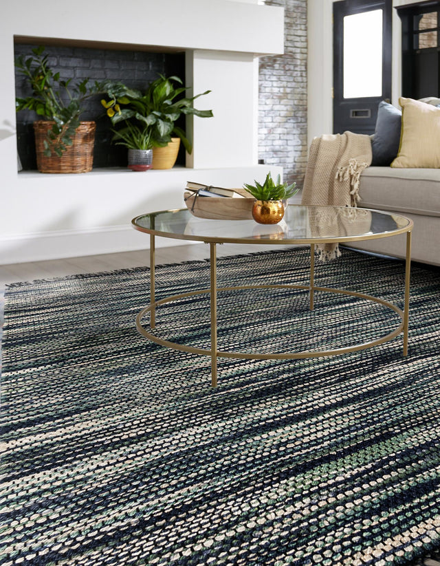 Green and Ivory 7' 10 x 7' 10 Chunky Jute Square Area Rug 100% All Natural Jute Sustainable Eco-Friendly Carpet Mat for Natural Interior Design Homes for Sale at Rug Engine