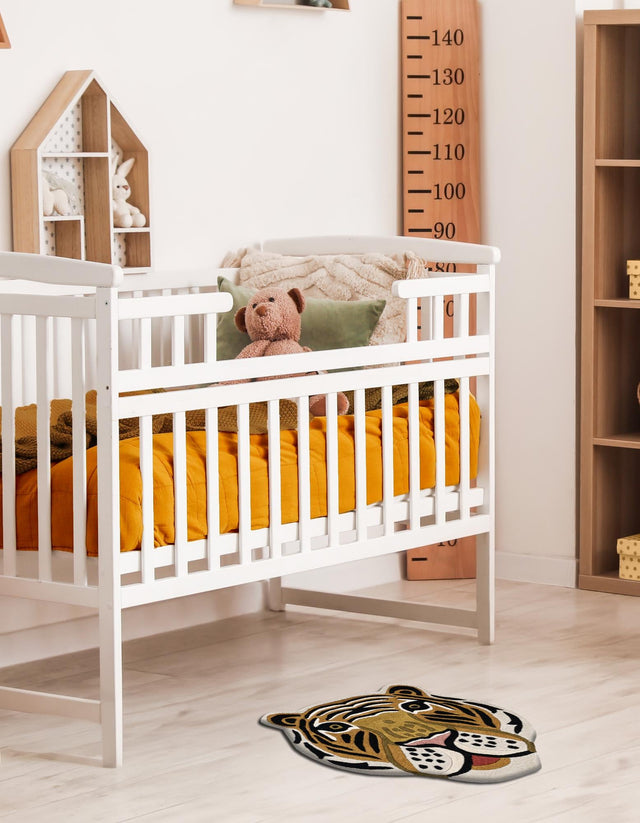 Multicolor 3' 1 x 3' 1 Playtime Kids Wool Freeform Area Rug for Baby Nursery, Toddler Playroom, Bedrooms