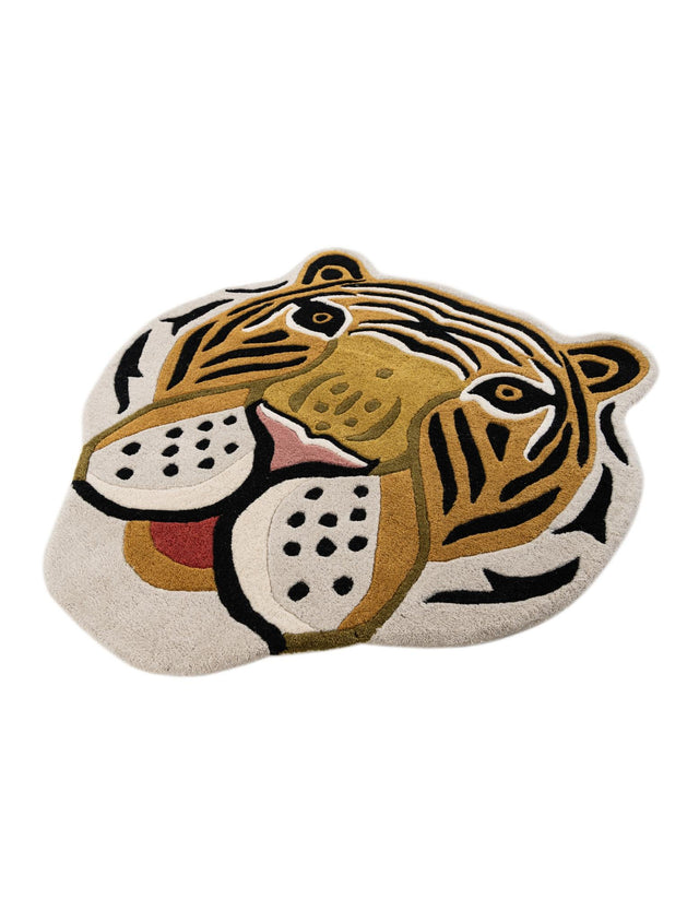 Multicolor 3' 1 x 3' 1 Playtime Kids Wool Freeform Area Rug for Baby Nursery, Toddler Playroom, Bedrooms