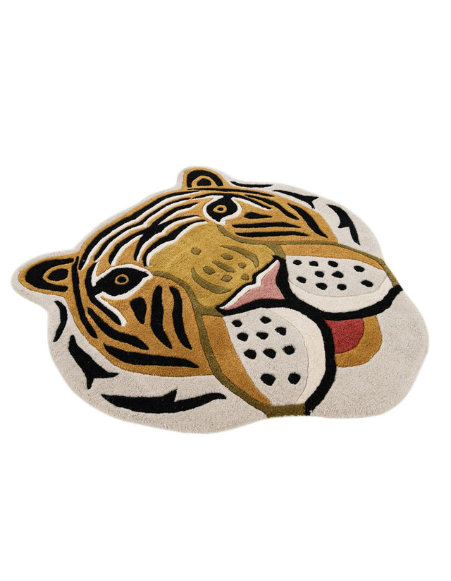 Multicolor 3' 1 x 3' 1 Playtime Kids Wool Freeform Area Rug for Baby Nursery, Toddler Playroom, Bedrooms