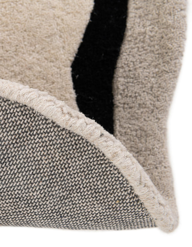 Ivory 3' 1 x 3' 1 Playtime Kids Wool Freeform Area Rug for Baby Nursery, Toddler Playroom, Bedrooms