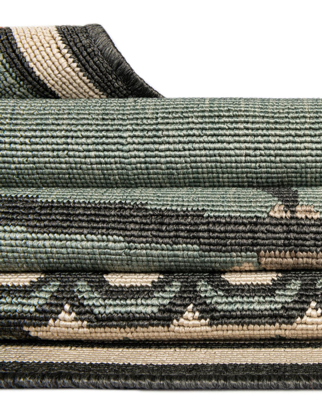 Blue 2' x 8' Outdoor Coastal Runner Area Rug Weather Resistant for Patio, Deck, Terrace, Balcony, Porch 100% Polypropylene Coastal Decor Carpet for Sale at Rug Engine