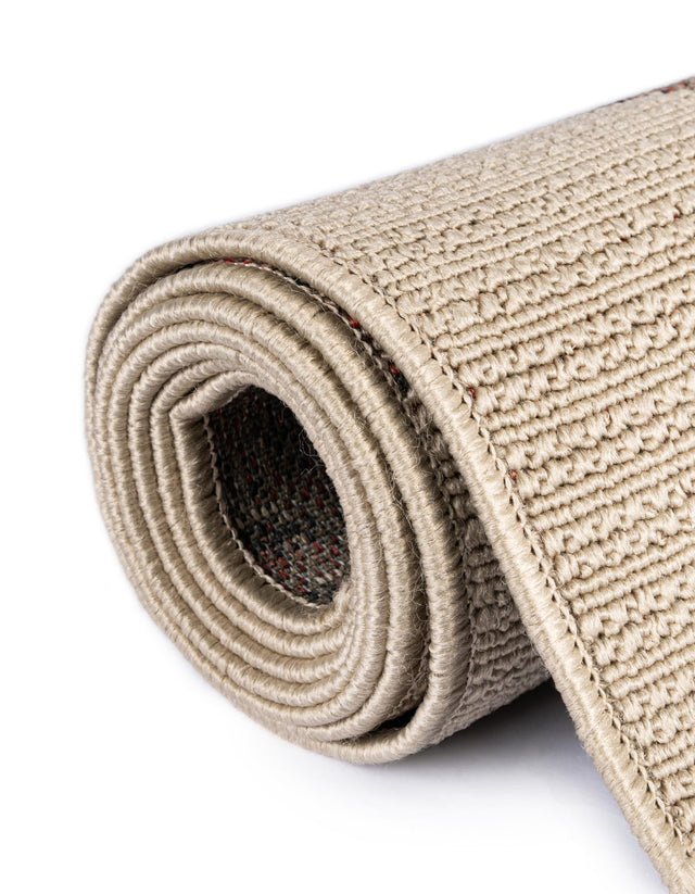 Beige 2' x 5' 1 Outdoor Coastal Runner Area Rug Weather Resistant for Patio, Deck, Terrace, Balcony, Porch 100% Polypropylene Coastal Decor Carpet for Sale at Rug Engine