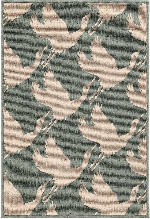Stone Blue 2' x 3' 1 Outdoor Coastal Rectangle Area Rug Weather Resistant for Patio, Deck, Terrace, Balcony, Porch 100% Polypropylene Coastal Decor Carpet for Sale at Rug Engine