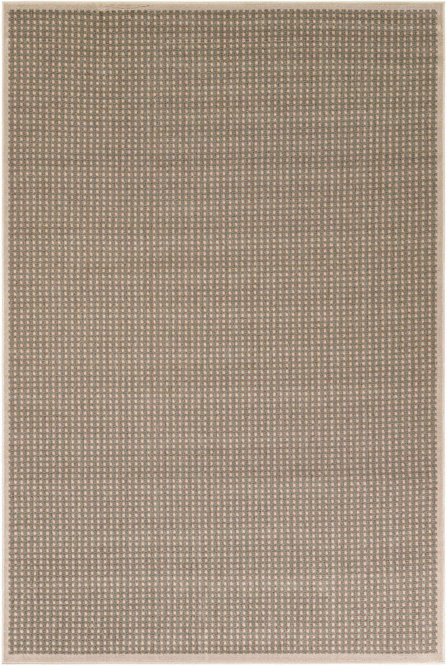 Brown 6' 1 x 9' Outdoor Border Rectangle Area Rug Weather Resistant for Patio, Deck, Terrace, Balcony, Porch 100% Polypropylene Classic Bordered Carpet for Sale at Rug Engine