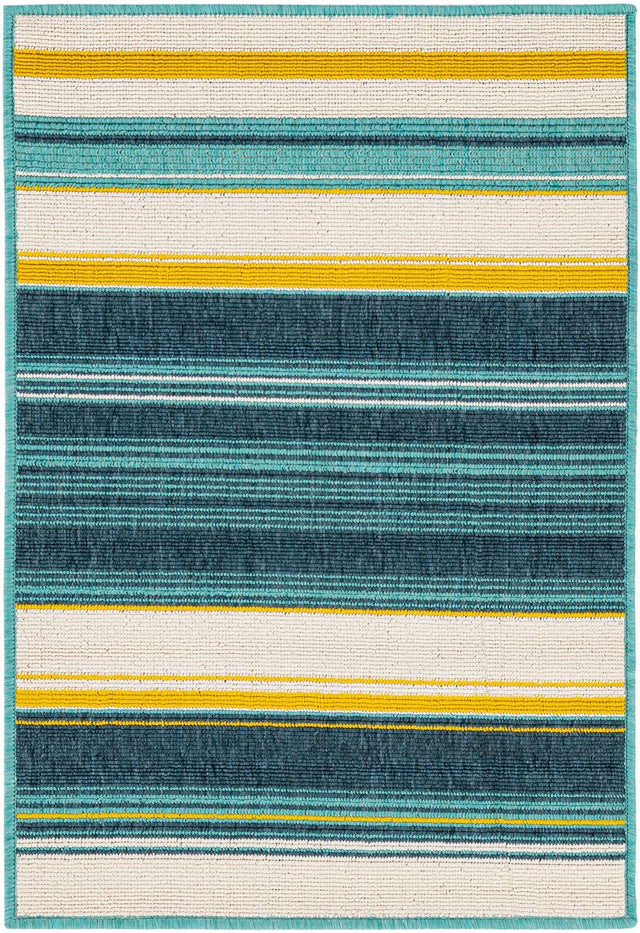 Multicolor 2' x 3' 1 Outdoor Border Rectangle Area Rug Weather Resistant for Patio, Deck, Terrace, Balcony, Porch 100% Polypropylene Classic Bordered Carpet for Sale at Rug Engine