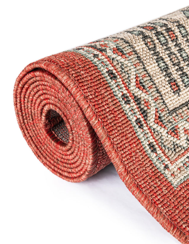 Multicolor 9' x 12' Outdoor Traditional Rectangle Area Rug Weather Resistant for Patio, Deck, Terrace, Balcony, Porch Classical Design Outside Carpet for Sale at Rug Engine