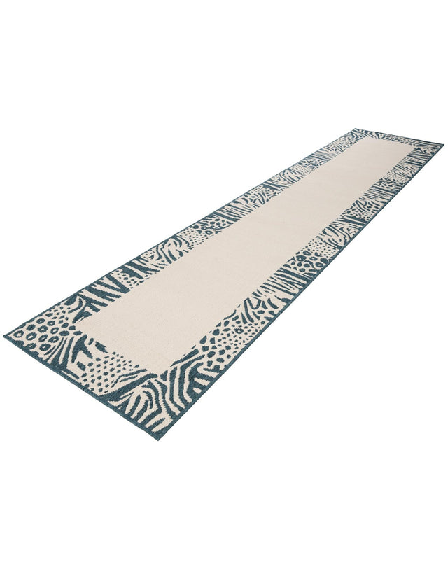 Ivory 2' 7 x 12' Outdoor Safari Runner Area Rug Weather Resistant for Patio, Deck, Terrace, Balcony, Porch Animal Print Wildlife Nature Carpet for Sale at Rug Engine