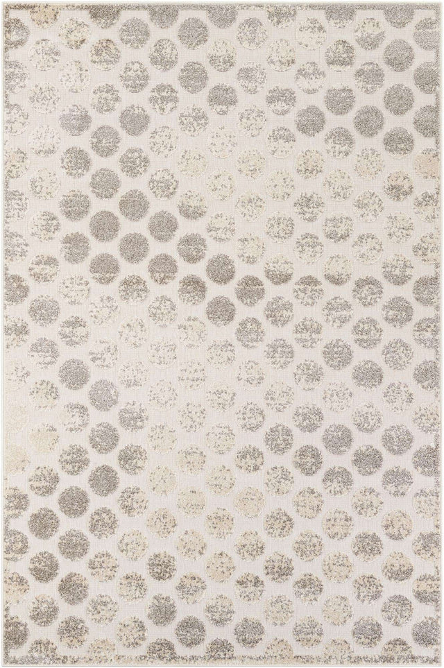 Beige and Ivory 6' 1 x 9' Sabrina Soto Outdoor Rectangle Area Rug Weather Resistant for Patio, Deck, Terrace, Balcony, Porch Durable Carpet for Exterior Home Design for Sale at Rug Engine