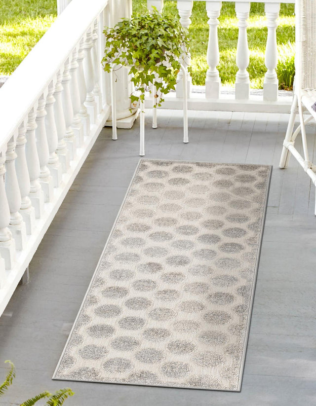Gray 2' x 8' Sabrina Soto Outdoor Runner Area Rug Weather Resistant for Patio, Deck, Terrace, Balcony, Porch Durable Carpet for Exterior Home Design for Sale at Rug Engine