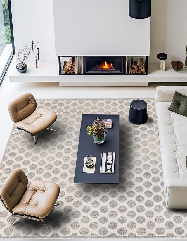 Gray 10' x 10' Sabrina Soto Outdoor Square Area Rug Weather Resistant for Patio, Deck, Terrace, Balcony, Porch Durable Carpet for Exterior Home Design for Sale at Rug Engine