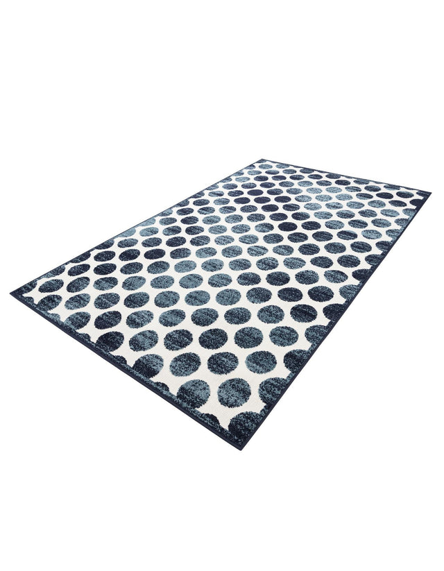 Navy Blue 5' 1 x 8' Sabrina Soto Outdoor Rectangle Area Rug Weather Resistant for Patio, Deck, Terrace, Balcony, Porch Durable Carpet for Exterior Home Design for Sale at Rug Engine
